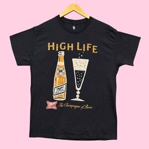 Miller High Life The Champagne of Beers Tee M